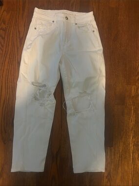 White Distressed Women's Jeans
